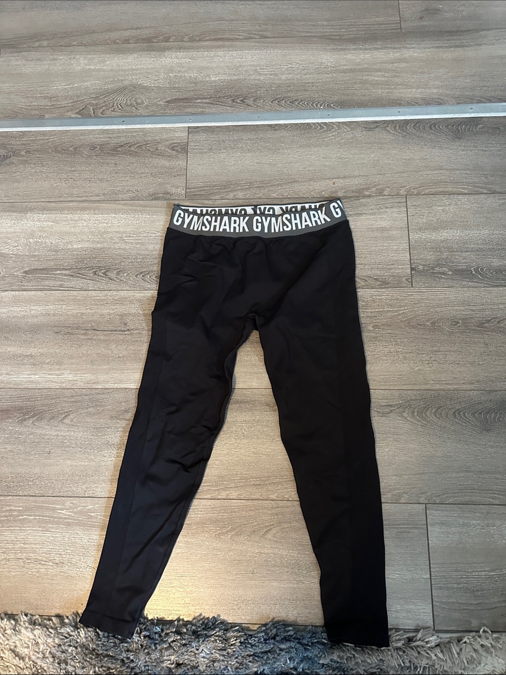 Gymshark Fit Leggings - Black/White (Size XL)